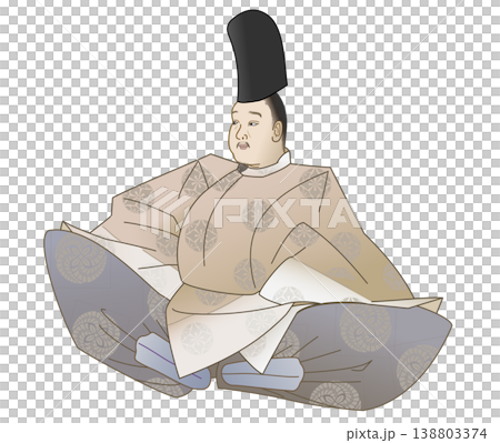 後鳥羽天皇的日常服飾:白色長袍。 後鳥羽天皇的日常服飾:白色長袍。 138803374