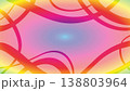 カラフルな曲線によるフレーム 138803964