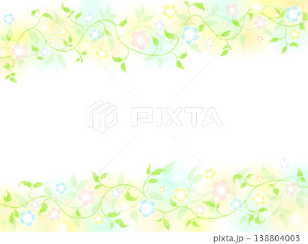 花と葉の背景 花と葉の背景 138804003