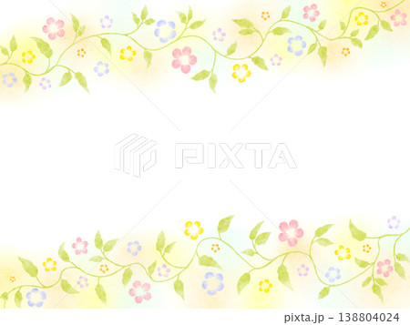 花と葉の背景 花と葉の背景 138804024