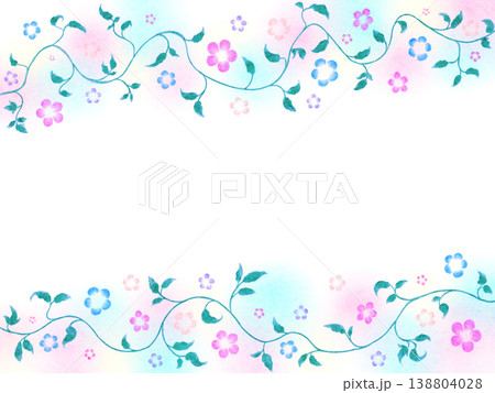 花と葉の背景 花と葉の背景 138804028