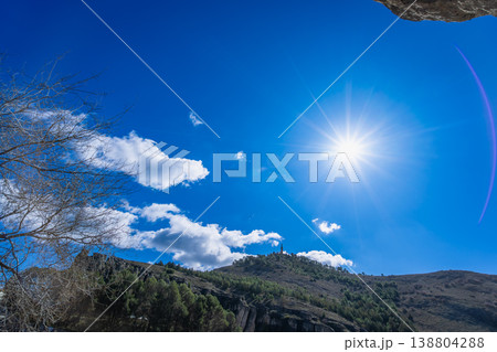 Sunny landscape of Cuenca Spain 138804288
