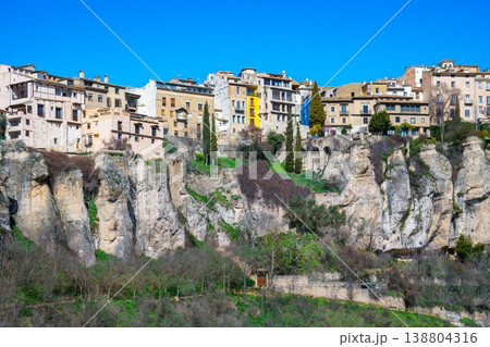 Historic Hanging Houses on Cliffs in Cuenca, Spain Historic Hanging Houses on Cliffs in Cuenca, Spain 138804316