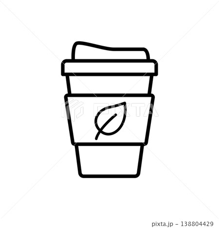 Reusable Coffee Cup Eco Icon 138804429