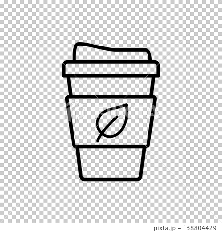 Reusable Coffee Cup Eco Icon 138804429