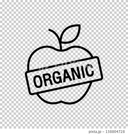 Organic Fruit Apple Icon Organic Fruit Apple Icon 138804728