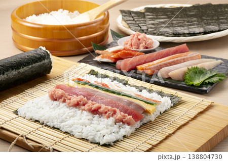 恵方巻きの具材 恵方巻きの具材 138804730