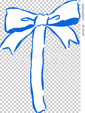 Hand drawn Lemon Outline with stem and leaf Whimsical Doodle 138805069