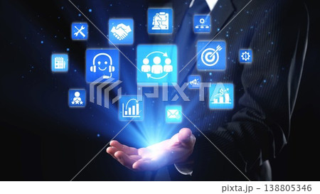 CRM Customer Relationship Management Platform with Data Analytic User Tool Spire 138805346