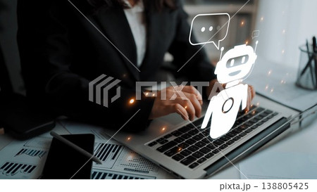 AI Chatbot Virtual Assistant for Smart Communication Marrow 138805425