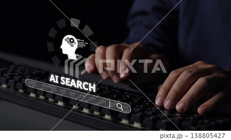 AI Search Engine and Intelligent Data Retrieval User Interface Muxer 138805427