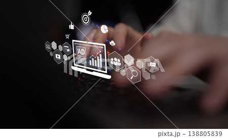 Online Ads Strategy and Digital Content Marketing for Business Growth Muxer 138805839