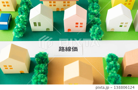 路線価と道路に面する家 路線価と道路に面する家 138806124