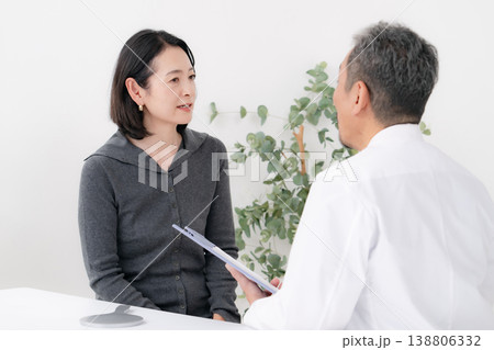 ほうれい線を気にする女性　美容医療 138806332