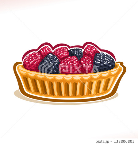 Vector illustration of Berry Tart Vector illustration of Berry Tart 138806803
