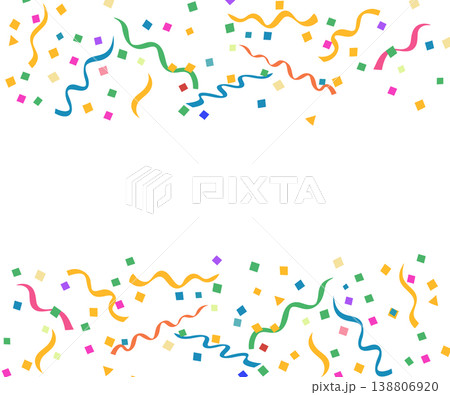カラフルな紙吹雪のフレーム 138806920