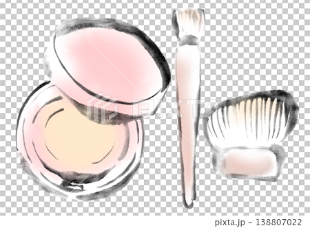 墨絵イラスト 水墨画 コスメアイテム 墨絵イラスト 水墨画 コスメアイテム 138807022