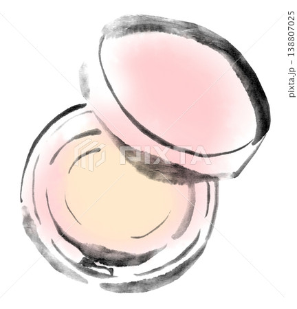 墨絵イラスト 水墨画 コスメアイテム 墨絵イラスト 水墨画 コスメアイテム 138807025