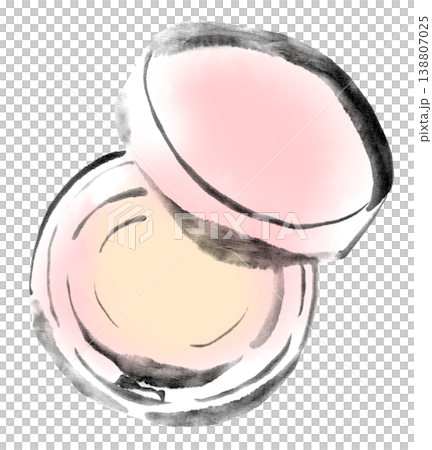 墨絵イラスト 水墨画 コスメアイテム 墨絵イラスト 水墨画 コスメアイテム 138807025