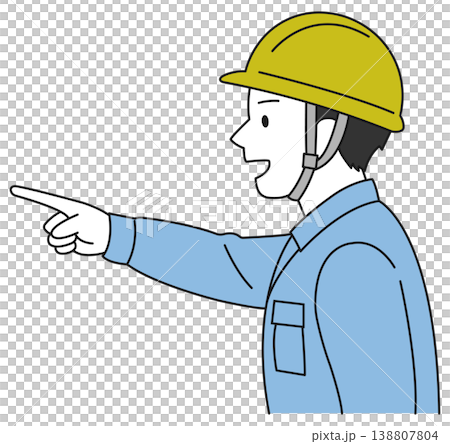 建築工人指著 建築工人指著 138807804