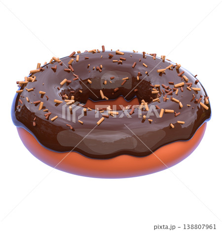 Cute 3D Chocolate Donut Icon, Sweet Glazed Dessert Snack, Soft Rounded Illustration for Bakery UI App Icon Food Sticker Dessert Design Cute 3D Chocolate Donut Icon, Sweet Glazed Dessert Snack, Soft Rounded Illustration for Bakery UI App Icon Food Sticker Dessert Design 138807961