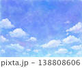 空と雲の水彩風イラスト 138808606