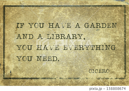 garden and library Cicero garden and library Cicero 138808674