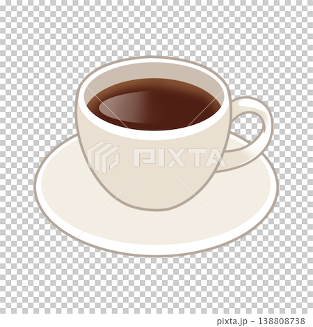 Illustration of a cup of coffee Illustration of a cup of coffee 138808738