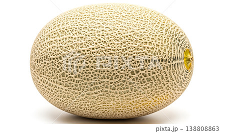 whole cantaloupe melon isolated white background fresh organic sweet summer fruit healthy dessert diet nutrition vegetarian food ingredient tropical harvest agriculture farming market macro 138808863
