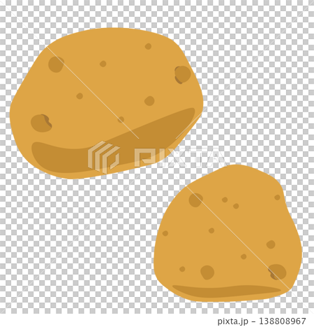 Simple potato illustration 138808967