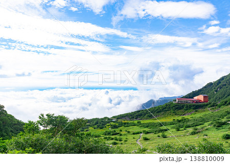 千畳敷カールの絶景　登山道から見下ろす眺望 138810009