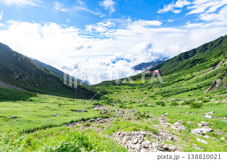 千畳敷カールの絶景　登山道から見下ろす眺望 138810021
