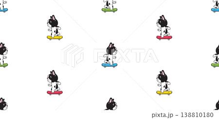 french bulldog dog seamless pattern skateboard skating icon extreme sport puppy vector pet cartoon gift wrapping paper repeat wallpaper tile background doodle illustration isolated design french bulldog dog seamless pattern skateboard skating icon extreme sport puppy vector pet cartoon gift wrapping paper repeat wallpaper tile background doodle illustration isolated design 138810180
