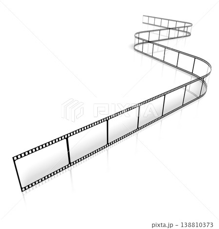 Clear film tape isolated on white background - 3D illustration Clear film tape isolated on white background - 3D illustration 138810373