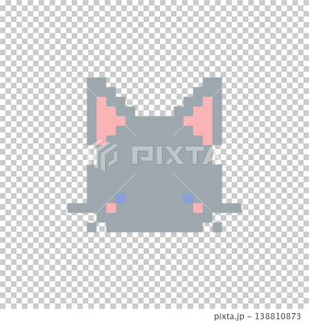 猫のドット絵 猫のドット絵 138810873