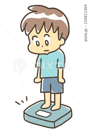 体重を量る男の子 138811364