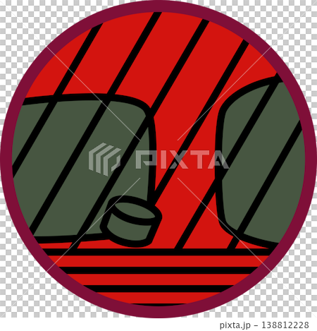 栃木縣和嘎須縣的圓形花札牌 138812228