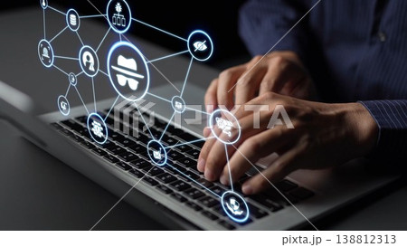 Cybersecurity and cyber attack protection system Funnel 138812313