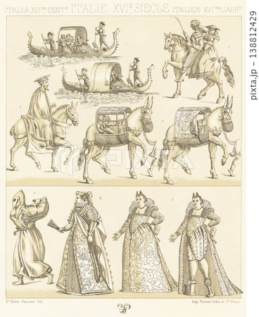 16世紀イタリアのイラスト 138812429