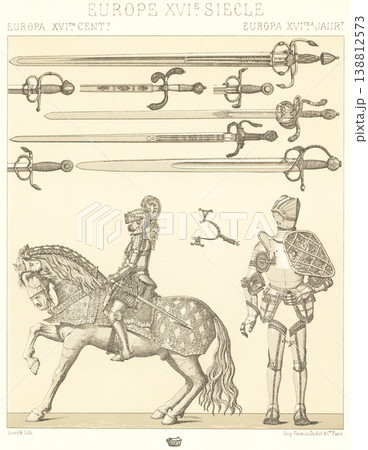 近世ヨーロッパの兵士のイラスト 138812573