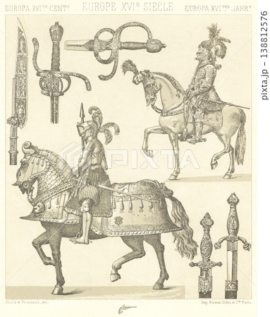 近世ヨーロッパの兵士のイラスト 138812576