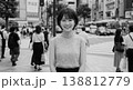 【AI生成】街撮りポートレート（モノクローム） 3302002 138812779