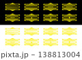 サイバー風 アラートアイコンとフレーム セット 138813004