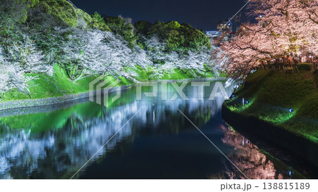 春の千鳥ヶ淵 水面に映る桜の絶景【東京都・千代田区】 春の千鳥ヶ淵 水面に映る桜の絶景【東京都・千代田区】 138815189