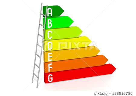 3D efficiency chart - arrows, ladder 138815786