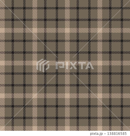 Classic Taupe Plaid Fashion Textile Design 138816585