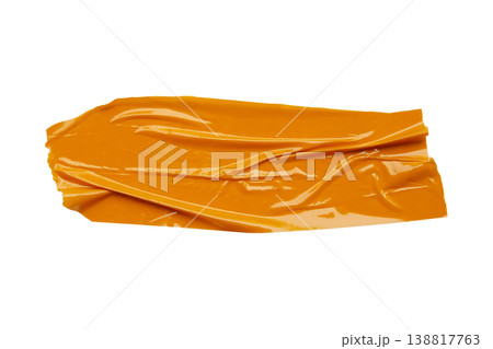Brown adhesive tape isolated on white background Brown adhesive tape isolated on white background 138817763