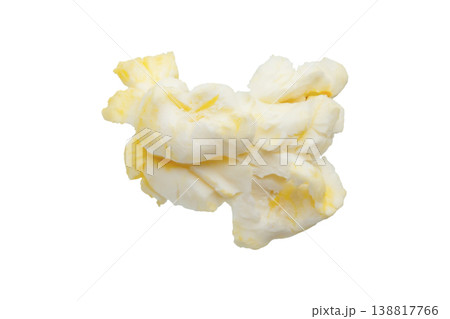 Tasty popcorn close up isolated on white background Tasty popcorn close up isolated on white background 138817766