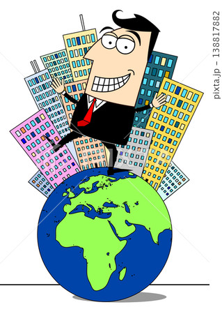 Businessman, Earth clip-art 138817882