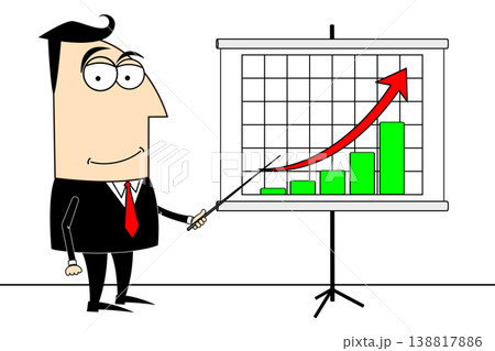 Businessman, growth clip-art 138817886